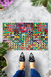 Conceptum Felpudo Tuval Multicolor 40 x 60 cm